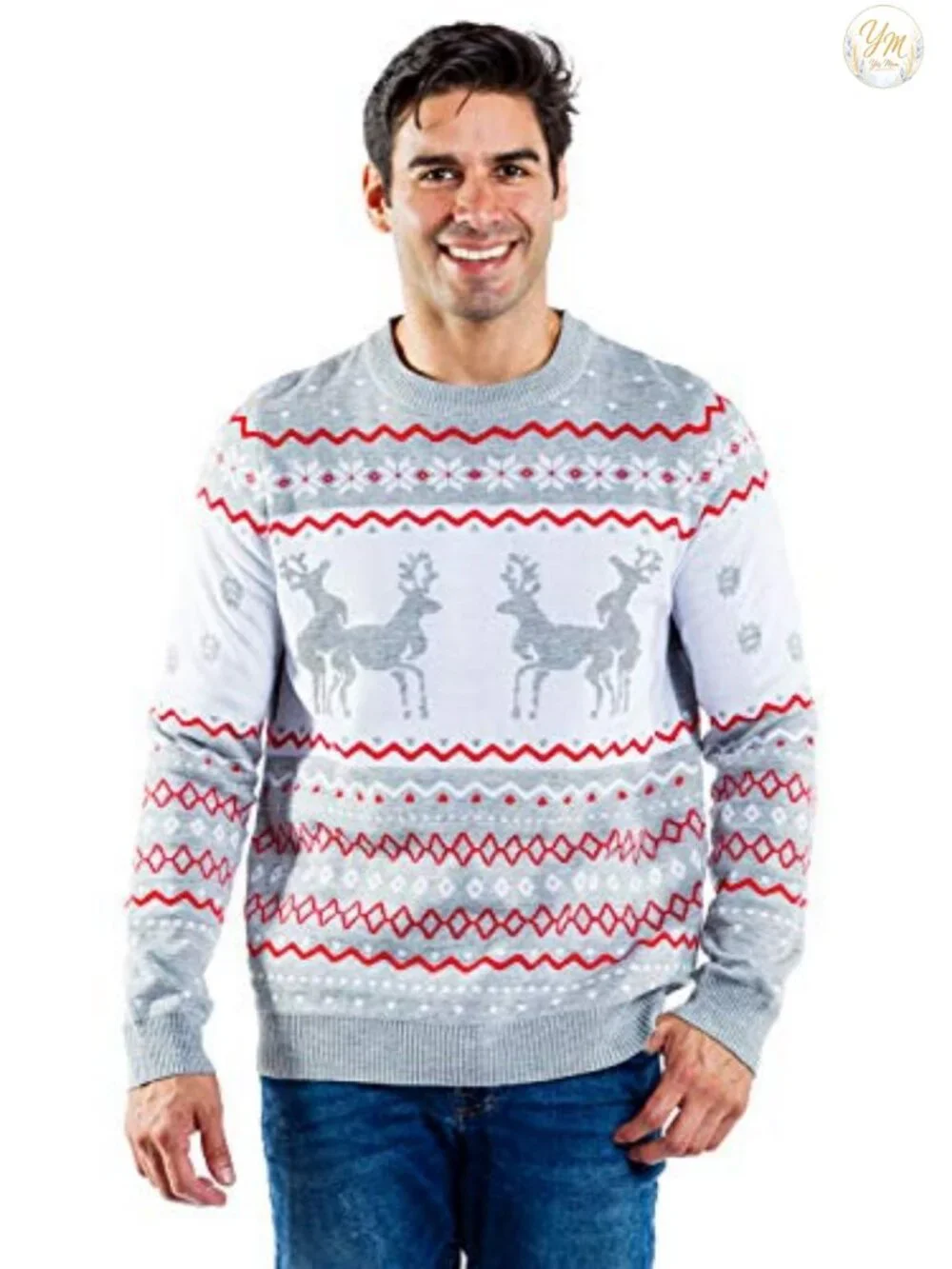Men's Ugly Christmas Sweater Pullover - Funny Holiday Crewneck